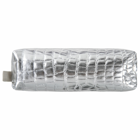 Пенал-косметичка BRAUBERG, "крокодиловая кожа", 20х6х4 см, "Ultra silver", 270851 - Пеналы мягкие