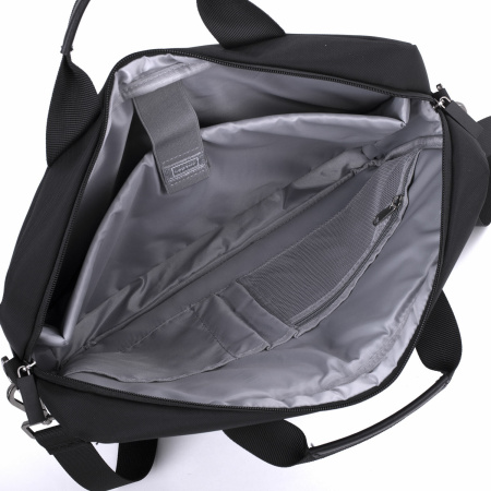 Сумка портфель BRAUBERG Expert с отделением для ноутбука 15,6", 2 отделения, черная, 30х40х10 см, 270824 - Сумки деловые с отделением для ноутбука и планшета