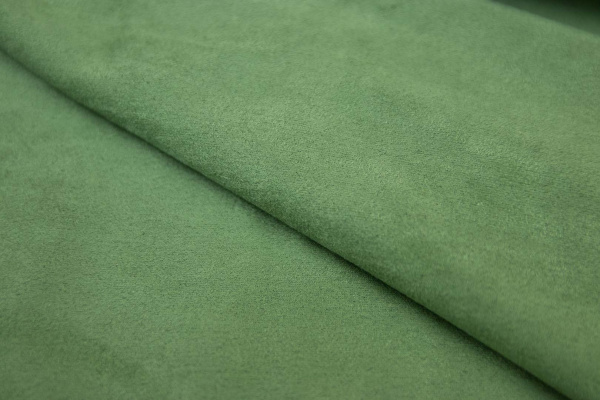 Двусторонняя (искусственная) замша цвет травянистый, 30*70 см, плотность 330 гр - Искусственная замша