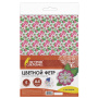 Цветной фетр для творчества, А4, ОСТРОВ СОКРОВИЩ, с рисунком, 5 листов, 5 цветов, толщина 2 мм, "Цветочек", 660651 - Фетр