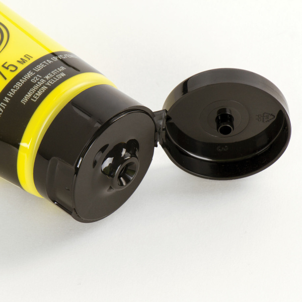 Краска акриловая художественная BRAUBERG ART CLASSIC, туба 75мл, ЛИМОННАЯ ЖЕЛТАЯ, 191074 - Акриловые краски художественные поштучно