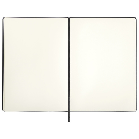 Скетчбук, слоновая кость 140 г/м2 210х297 мм, 80 л., КОЖЗАМ, резинка, BRAUBERG ART CLASSIC, черный, 113200 - Альбомы, скетчбуки и бумага для графики и эскизов