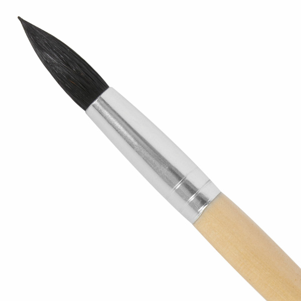 Кисть BRAUBERG, белка, круглая, № 8, 200185 - Кисти для рисования