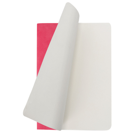 Тетрадь-скетчбук 60 л. обложка кожзам под замшу, сшивка, B5 (179х250мм), 70 г/м2, КОРАЛЛОВЫЙ, BRAUBERG CAPRISE, 403864 - Тетради более 60 листов