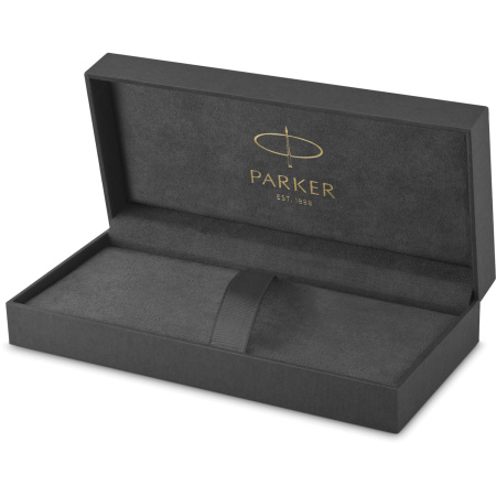 Ручка шариковая PARKER "Sonnet Core Stainless Steel GT", корпус серебро, позолота, черная, 1931507 - Ручки шариковые подарочные