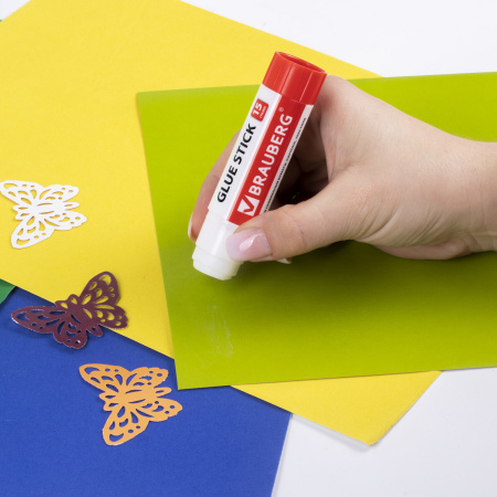 Клей-карандаш "2+1 обесцвечивающийся" BRAUBERG 15 г, 3 штуки на блистере, 229474 - Клей-карандаш