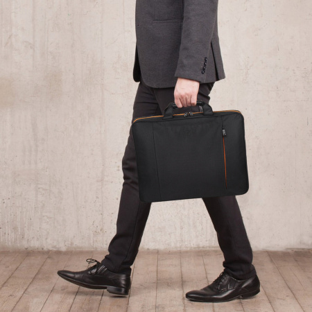 Сумка-портфель BRAUBERG "Office" с отделением для ноутбука 17,3", черная, 44х34х6 см, 270826 - Сумки деловые с отделением для ноутбука и планшета