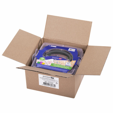 Глина полимерная запекаемая, НАБОР 36 цветов по 20 г, с аксессуарами в кейсе, BRAUBERG ART, 271164 - Глина полимерная