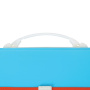 Папка-портфель пластиковая BRAUBERG "JOY", А4 (330х245х35 мм), 13 отделений, с окантовкой, бирюзовая, 227976 - Портфели пластиковые