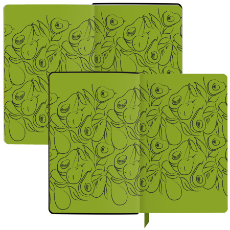 Ежедневник недатированный А5 (138х213 мм), BRAUBERG VISTA, под кожу, твердый, 136 л., "Avocado", 112026 - Ежедневники с покрытием "под кожу и ткань"