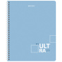 Тетрадь А5 120 л. BRAUBERG, гребень, клетка, "Unique Tone" (4 вида в спайке), 404445 - Тетради более 60 листов