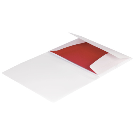 Папка на резинках BRAUBERG "Office", белая, до 300 листов, 500 мкм, 228080 - Папки на резинках пластиковые