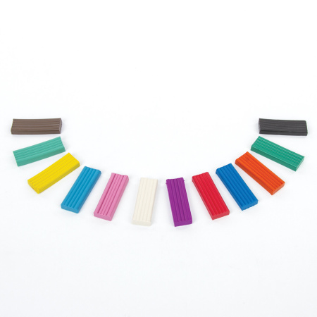 Пластилин классический ЮНЛАНДИЯ "ВЕСЁЛЫЙ ШМЕЛЬ", 12 цветов, 240 грамм, стек, ВЫСШЕЕ КАЧЕСТВО, 106431 - Пластилин