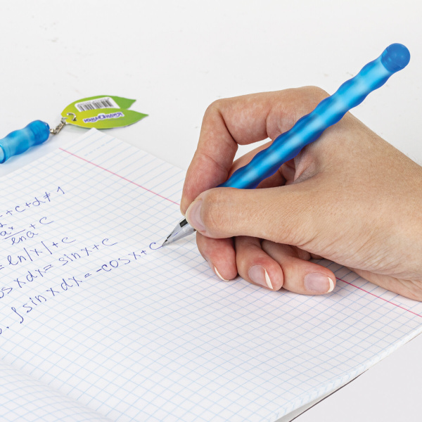 Ручка стираемая гелевая ЮНЛАНДИЯ "Горошек", СИНЯЯ, прорезиненный корпус ассорти, линия письма 0,35 мм, 1 шт, 143669 - Ручки со стираемыми чернилами