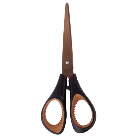 Ножницы BRAUBERG "Heavy Duty", 165 мм, суперпрочные, титановое покрытие, 2-х сторонняя заточка, 236789 - Ножницы универсальные