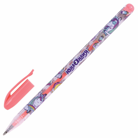 Ручки гелевые ЮНЛАНДИЯ, НАБОР 6 ЦВЕТОВ, ПАСТЕЛЬ, корпус с печатью, узел 0,7 мм, линия письма 0,5 мм, 142803 - Наборы гелевых ручек