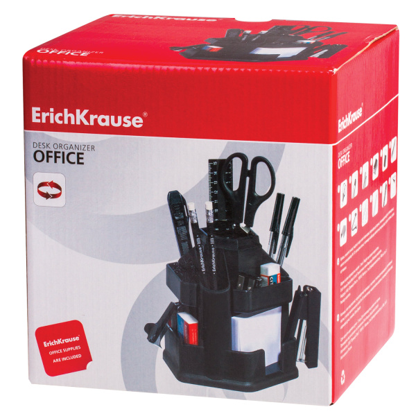 Канцелярский набор ERICH KRAUSE "Офисный", 14 предметов, 12 - Наборы офисные пластиковые с наполнением