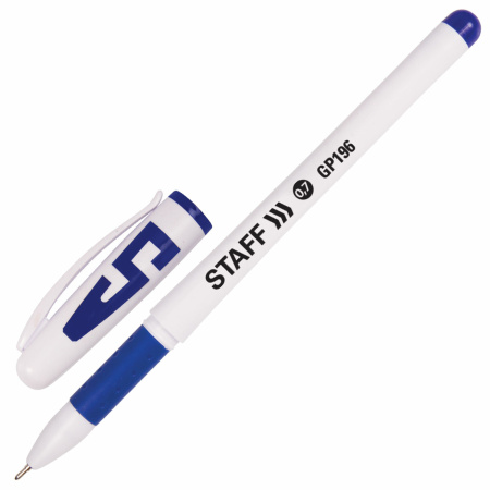 Ручки гелевые с грипом STAFF "Manager" GP-198, НАБОР 10 ЦВЕТОВ, корпус белый, узел 0,5 мм, линия письма 0,35 мм, 142808 - Наборы гелевых ручек