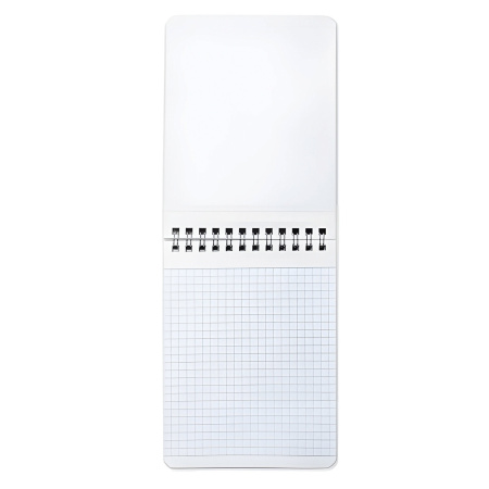 Блокнот МАЛЫЙ ФОРМАТ А6 108х145 мм, 40 л., гребень, картон, клетка, BRAUBERG, "Black & notes", 114389 - Блокноты