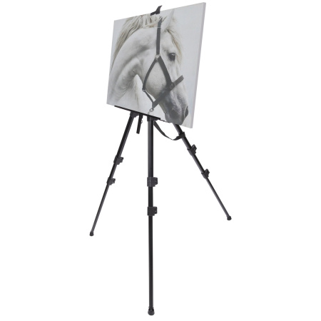 Мольберт алюминиевый BRAUBERG ART CLASSIC, УСИЛЕННЫЙ, тренога, переносной, разлож. 98x180x91, 191281 - Мольберты