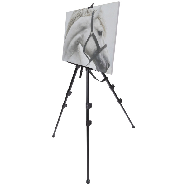 Мольберт алюминиевый BRAUBERG ART CLASSIC, УСИЛЕННЫЙ, тренога, переносной, разлож. 98x180x91, 191281 - Мольберты