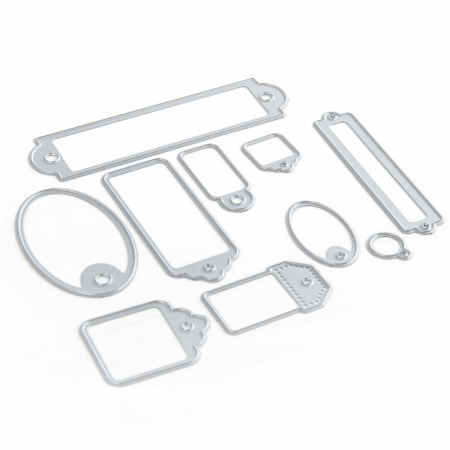 Ножи "Бирки" для Машинки для вырубки и тиснения ОС-5, 10 штук, ОСТРОВ СОКРОВИЩ, 663823, 861-012-015 - Машинки, ножи и маты для вырубки, клише для тиснения