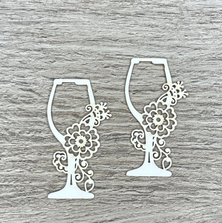 Чипборд "Бокалы" толщина 1,55 мм