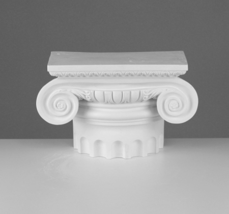 Ионическая полукапитель, гипс 34,5*15*22,5 см (арт.50-502)