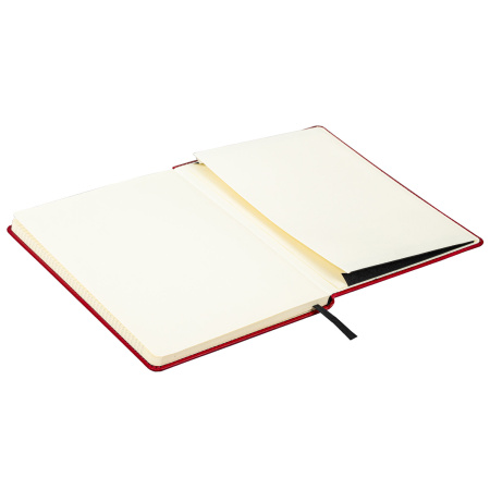 Блокнот БОЛЬШОЙ ФОРМАТ (180х250 мм) B5, BRAUBERG "Office", под кожу 80 л., клетка, красный, 113310 - Бизнес-блокноты и бизнес-тетради