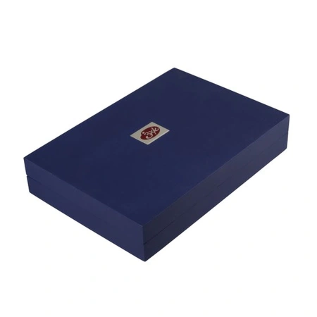 Набор акварельных художественных красок "Белые Ночи" 24 цвета в кюветах 2,5 мл с фарфоровой палитрой и кистями в синем деревянном пенале - Акварель художественная в наборах