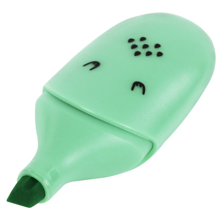 Текстовыделитель мини BRAUBERG KIDS "CUTE CATS PASTEL", АССОРТИ В ПЛАСТИКОВОЙ БАНКЕ, линия 1-5 мм, 152434. - Текстовыделители