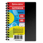 Блокнот МАЛЫЙ ФОРМАТ (105х145 мм) А6, 80 л., гребень сбоку, пластиковая обложка, клетка, BRAUBERG, "Офисный", 125399 - Блокноты