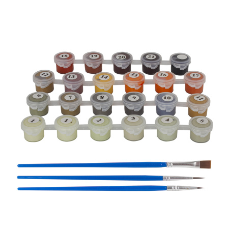 Картина по номерам 40х50 см, ОСТРОВ СОКРОВИЩ "Дождливый день", на подрамнике, акриловые краски, 3 кисти - Картины по номерам