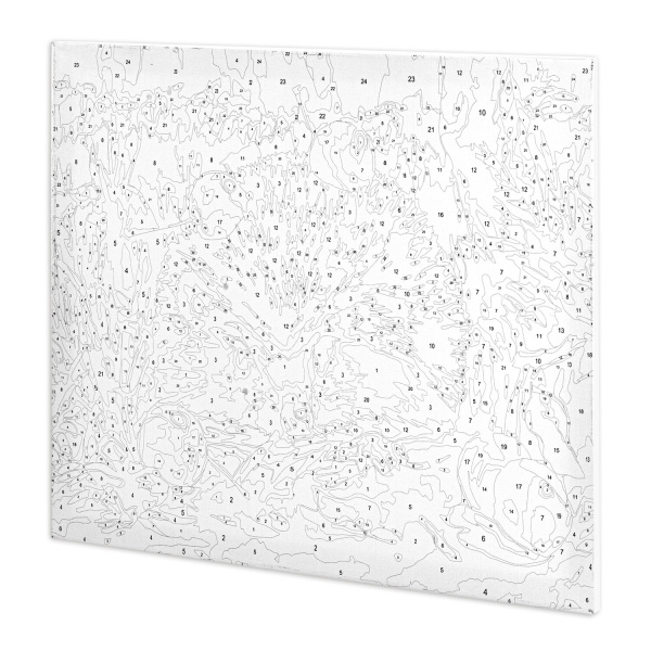 Картина по номерам 40х50 см, ОСТРОВ СОКРОВИЩ "Ежик", на подрамнике, акриловые краски, 3 кисти - Картины по номерам