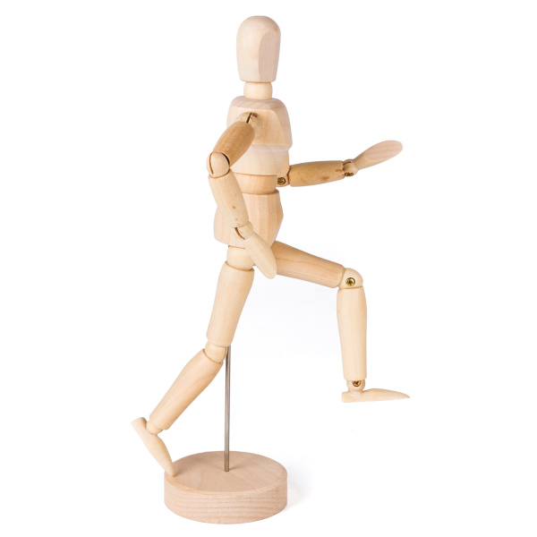 Манекен человека художественный мужской, дерево, высота 20 см - Манекены