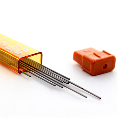 Грифели запасные 0,5 мм, HB, PILOT, КОМПЛЕКТ 12 штук, Polymer Leads, PPL-5 - Грифели для механических карандашей