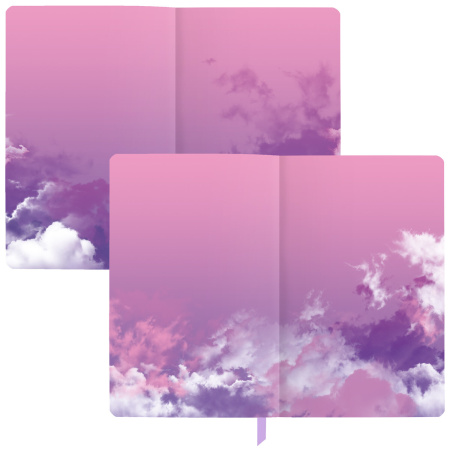 Ежедневник недатированный А5 (138х213 мм), BRAUBERG VISTA, под кожу, гибкий, 136 л., "Paradise", 112017 - Ежедневники с покрытием "под кожу и ткань"