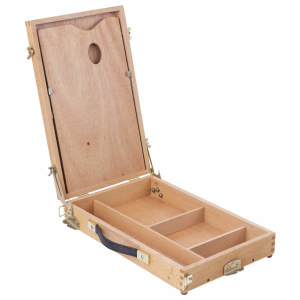 Этюдник BRAUBERG ART CLASSIC, бук, 40х25х7,5см, высота холста 70см, ножки метал 90см, ремень,190655 - Этюдники