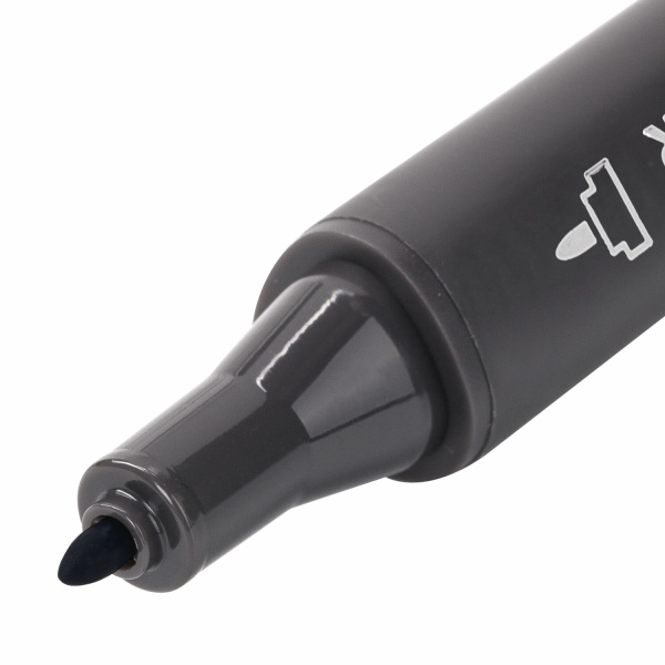 Маркер для скетчинга двусторонний 1 мм - 6 мм BRAUBERG ART CLASSIC, ХОЛОДНЫЙ СЕРЫЙ 4 (CGII04), 151832 - Скетчмаркеры поштучно