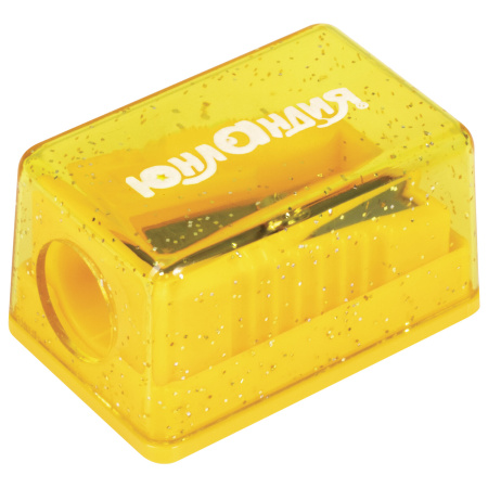 Точилка ЮНЛАНДИЯ "Космо Мини", с контейнером, пластиковая, корпус ассорти, 228459 - Точилки ручные