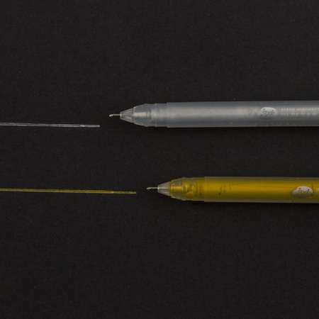 Набор ручек гелевых 0,5 мм "Сонет", 2 штуки (серебро, золото) - Гелевые ручки