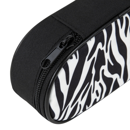 Пенал-футляр BRAUBERG, 1 отделение, органайзер, полиэстер, 22x9x5 см, "Zebra", 271584 - Пеналы мягкие