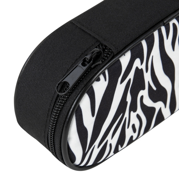 Пенал-футляр BRAUBERG, 1 отделение, органайзер, полиэстер, 22x9x5 см, "Zebra", 271584 - Пеналы мягкие