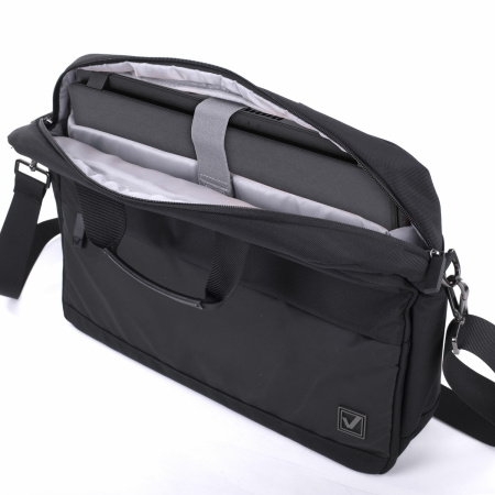 Сумка портфель BRAUBERG Expert с отделением для ноутбука 15,6", 2 отделения, черная, 30х40х10 см, 270824 - Сумки деловые с отделением для ноутбука и планшета