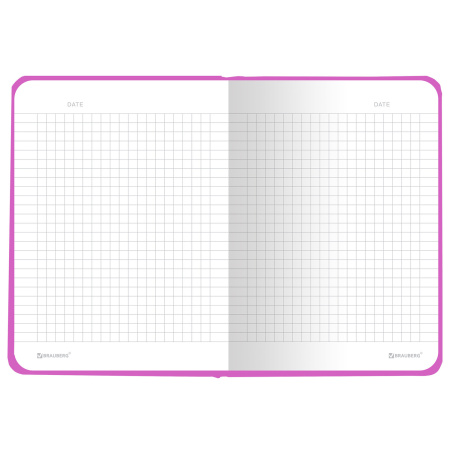 Блокнот с резинкой в клетку 96 л., МАЛЫЙ ФОРМАТ А6 (102х148 мм), твердая обложка, BRAUBERG, "Neon", 113740 - Блокноты в книжном переплете