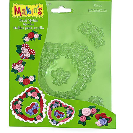 Формочки для слепков "Сердца" от "Makins", прозрачная пластмасса