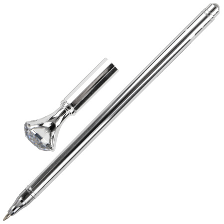 Ручка фигурная шариковая ЮНЛАНДИЯ "Кристалл", корпус ассорти, СИНЯЯ, пишущий узел 0,7 мм, 143788 - Ручки фигурные