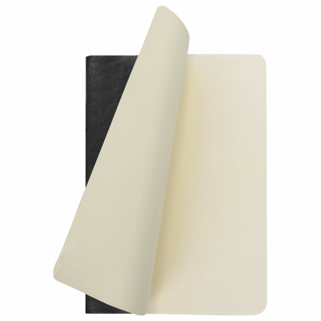 Тетрадь 60 л. в линию обложка гладкий кожзам, сшивка, B5 (179х250мм), ЧЕРНЫЙ, BRAUBERG VIVA, 403903 - Тетради более 60 листов