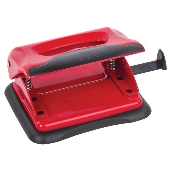 Дырокол BRAUBERG "JET PRO", до 20 листов, красно-черный, 228599 - Дыроколы настольные