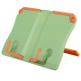 Подставка для книг ЮНЛАНДИЯ, регулируемый наклон, прочный ABS-пластик, светло-зеленая, 237898 - Подставки для книг